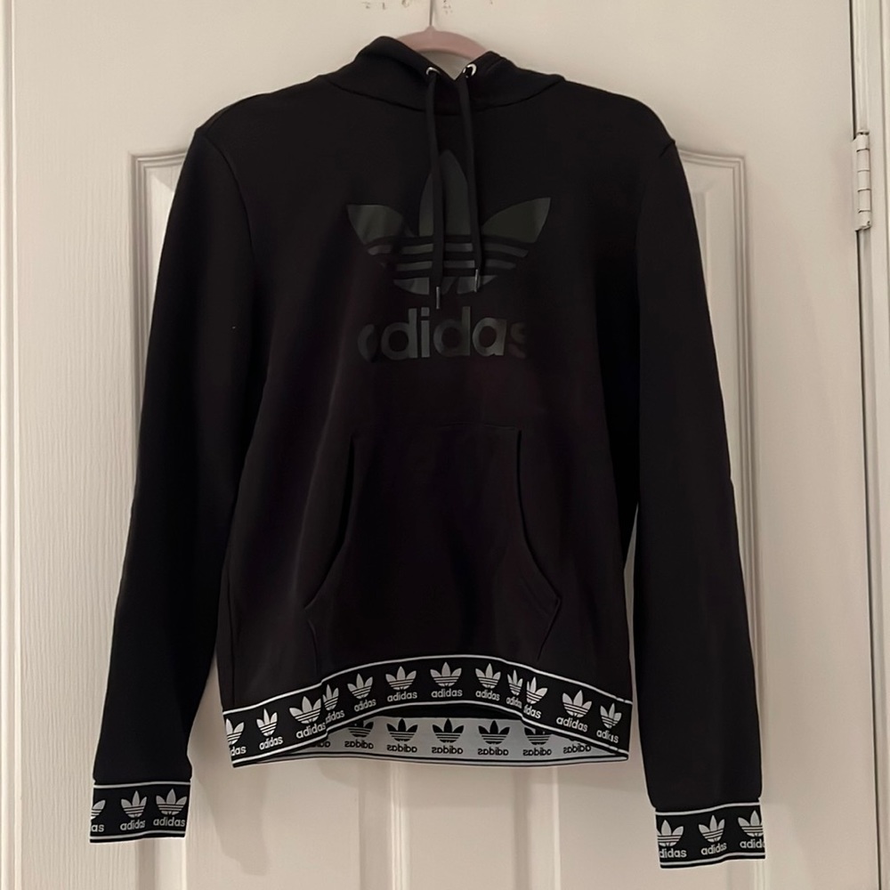 Adidas black hooded sweater